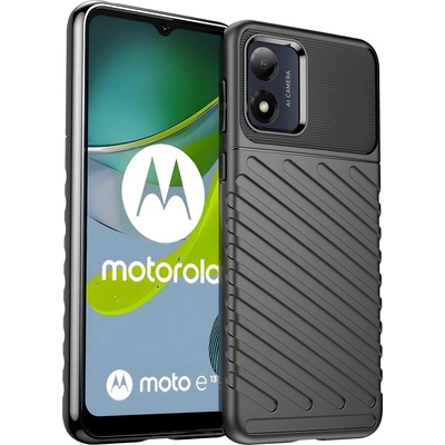 Motorola Здрав калъф Thunder за Motorola Moto E13 - Черен KP26322