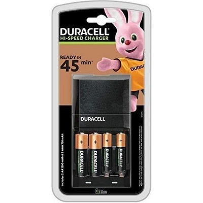 DURACELL Зарядно устройство CEF27 + 2*AA NiMH 1300mAh + 2*AAA NIMH 750mAh 45 min. DURACELL (DUR-C-CEF27)
