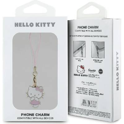Přívěsek na klíče Hello Kitty Charm Kitty Cute růžová
