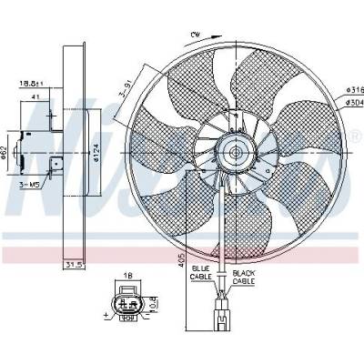 Ventilátor chladiče NISSENS 85957