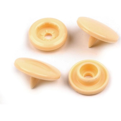 Plastové patentky / stiskací knoflíky vel. 18", malé, 11 B53 vanilková – Zboží Dáma