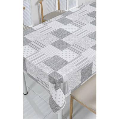 Impol Trade Ubrus PVC 3581562 návin patchwork šedý 20 mx140cm