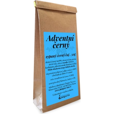 Růžová čajovna Pangea Tea Adventní černý čaj 50 g
