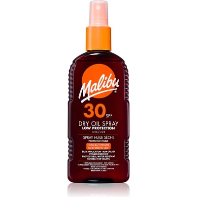 Malibu Dry Oil Spray олио за загар SPF 30 200ml