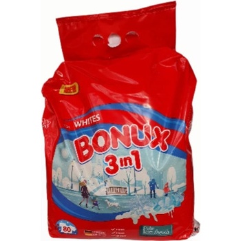Bonux Polar Ice Fresh 3v1 prací prášek na bílé prádlo 80 PD 6 kg