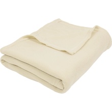 TP fleece deka Old English Krémová 150x200
