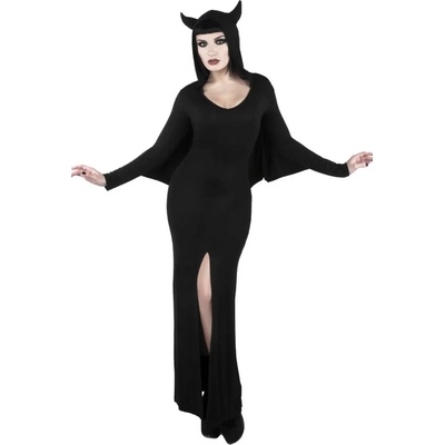 KILLSTAR Рокля дамска killstar - ДРАКУЛ МАКСИ - ЧЕРЕН - k-drs-f-2794