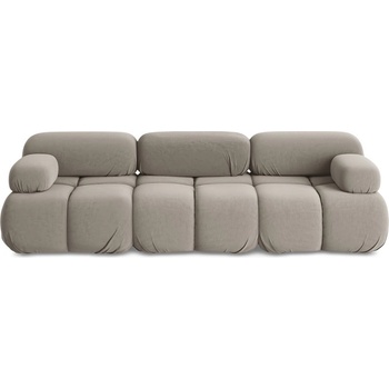 makamii Бежов кадифен модулен диван 285 cm Lokua - Makamii (LOKUA_3S_1_P1_C2)