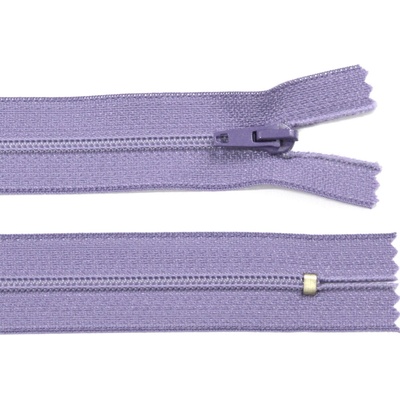 Spirálový zip no.3 nerozepínací 22cm - více barev color: 571 fialová