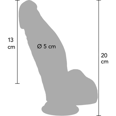 Hidden Desire Inferno 18 cm silikónové dildo s prísavkou