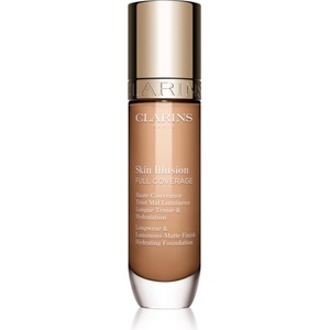 Clarins Skin Illusion Hydrating Foundation високо покривен фон дьо тен цвят 110N 30ml