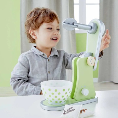 Classic World Дървена играчка за деца, Миксер - зелен (cw50513)