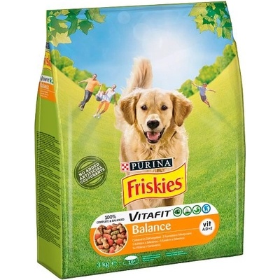 Friskies Balance s lahodnou kombináciou kuraťa a hovädzieho a so zeleninou 3 kg
