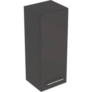 Geberit Стенен шкаф за баня Geberit Selnova Square с 1 врата, тъмносив, лава, 85 см (501.277.00.1)