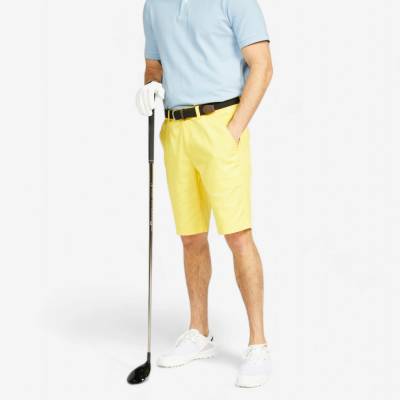 Inesis pánske golfové šortky MW500 žlté
