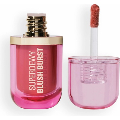 Makeup Revolution Superdewy Blush Burst tekutá lícenka Strawberry Milkshake Cool Pink 4,2 ml