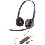 HP Poly Blackwire C3220 USB-C (209749-104/80S08A6) Слушалки