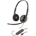 HP Poly Blackwire C3220 USB-C (209749-104/80S08A6) Слушалки