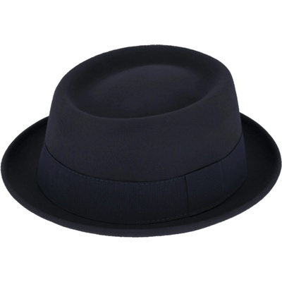 Fiebig Headwear since 1903 Plstěný klobouk porkpie Crushable modrý