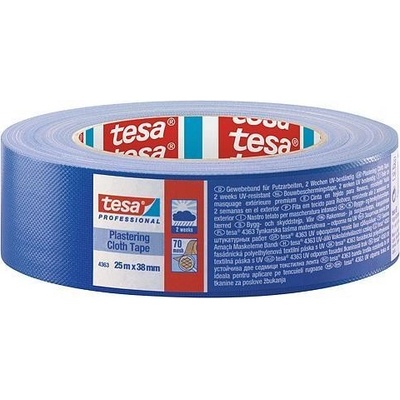 Textilná páska tesa® PRO Plastering, omietacia, modrá, UV, 38 mm, L-25 m