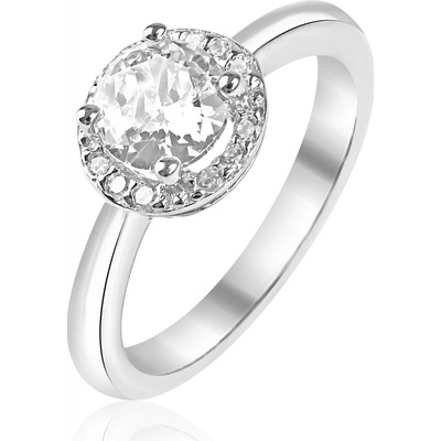 Meucci Stříbrný prsten se zirkony SS355R