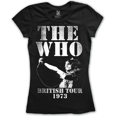 The Who British Tour 1973 Black L Дамски Риза (WHOTEE03LB03)