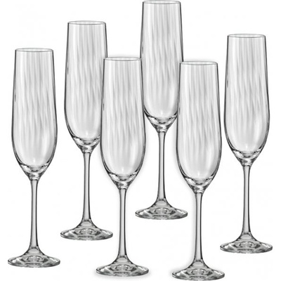 Crystalex poháre na sekt Waterfall 6 ks 190 ml