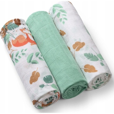 BabyOno Bavlněné pleny MINT Wild Nature 3 ks