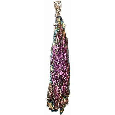 Nefertitis Kyanit duhový titanium aura přívěsek stříbro P321 NF60628