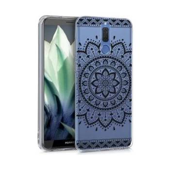 Image 1 of kwmobile Прозрачен калъф с дизайн цветно слънце за Huawei Mate 10 Lite - черен
