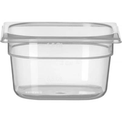 Hendi Gastronádob 1/6, GN 1/6, Průhledná, 176x162mm Hloubka: 20 cm