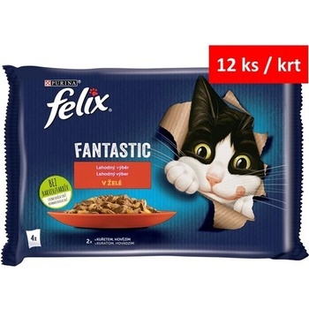 Felix Fantastic hovädzie a kura v želé 4 x 85 g