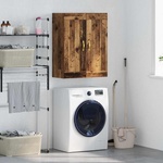 vidaXL Стенен шкаф Старо дърво 69, 5 x 34 x 90 см Инженерна дървесина (882750)