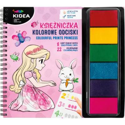 Omaľovánka Kidea viacfarebná s hubkami na maľovanie prstami