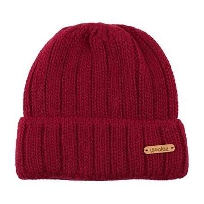 Vlnka čepice s ovčí vlnou Docker červená