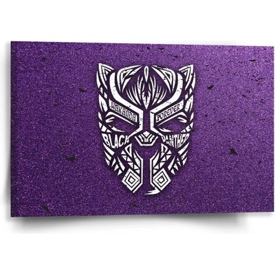 Sablio Obraz BLACK PANTHER wakanda forever Biely - 60x40 cm