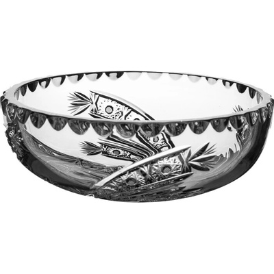 Bohemia Crystal kulatá mísa na ovoce 60531 Moderní brus Kometa 155 mm