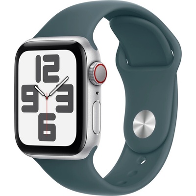 Apple Каишка от Apple за Apple Watch 46mm Sport Band: Lake Green Sport Band - S/M (Seasonal) (MXLQ3ZM/A)