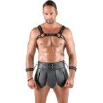 Svenjoyment Gladiator Skirt & Chest Harness Set 2180545 Black XL