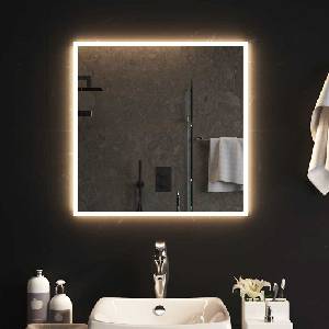 vidaXL LED огледало за баня, 60x60 см (151759)