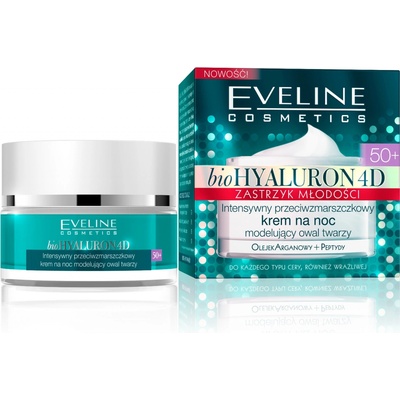 Eveline Bio Hyaluron 4D krém deň noc vek 50+ SPF8 50 ml