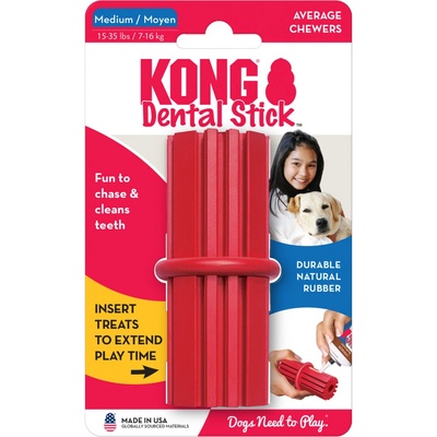 Kong Dog Dental Tyč plniaca guma prírodná M