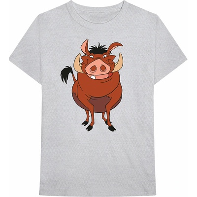 Disney tričko Lion King Pumbaa Pose šedá
