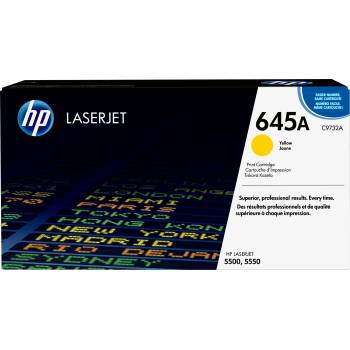 Image 1 of HP 645A Yellow Original LaserJet Toner Cartridge (C9732A)