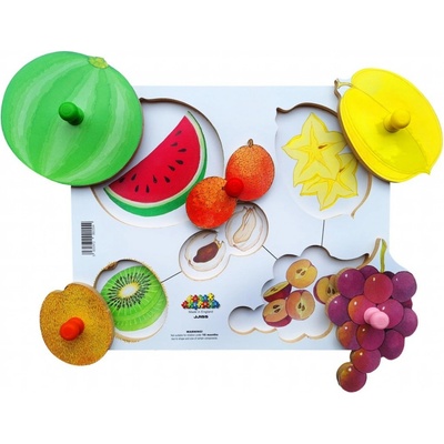 Just Jigsaws 155 Loupeme a krájíme plodiny 6 deskové 6 dielov