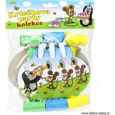 wiky Párty frkačka KRTEČEK a kamarádi 6 ks 14 cm – Zboží Dáma