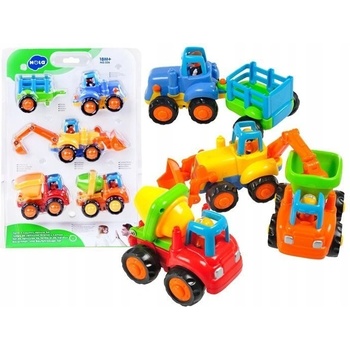 Huile Toys sada Traktor + bager + domiešavač + tatra