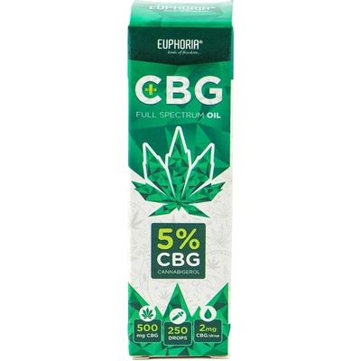 Euphoria CBG olej full spectrum 5% 500 mg 10 ml