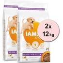 IAMS Dog Puppy Large Breed Chicken 2 x 12 kg