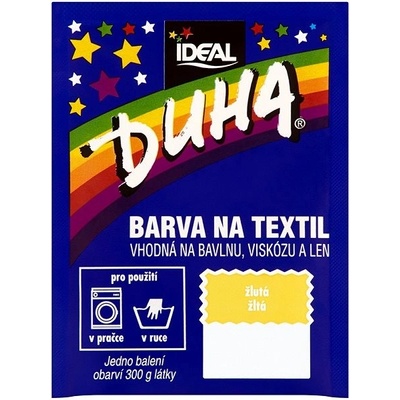 Duha barva na textil 15 g Žlutá – Zboží Mobilmania